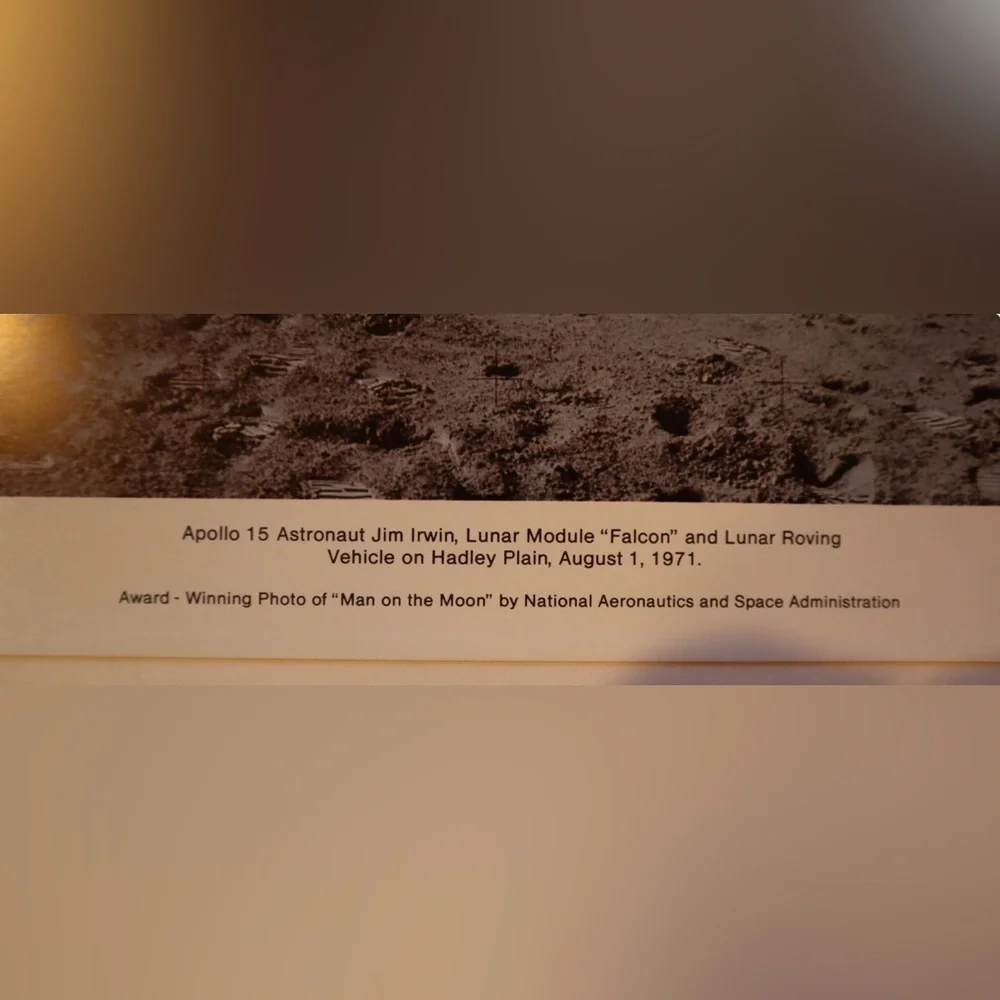 NASA Apollo 15 Jim Irwin Lunar Module Falcon 1971 Man On The Moon Photo